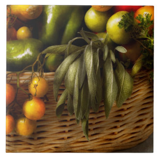 Azulejo De Cerámica Alimentos - Verduras - Consejo de salvia