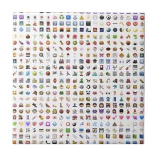 Azulejo De Cerámica All iPhone/iOS emojis