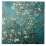 Azulejo De Cerámica Almond Blossom Tile<br><div class="desc">Florecimiento de almendras por Vincent van Gogh Tile. La flor de almendras fue pintada en 1890 en honor a un evento especial en la vida de Vincent. El 31 de enero, el hermano de Vincent, Theo, y su esposa Johanna, tuvieron un hijo, y lo llamaron Vincent Willem. Vincent pintó esta...</div>