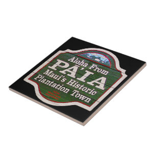 Azulejo De Cerámica Aloha de Paia, Maui