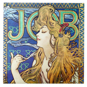Azulejo De Cerámica Alphonse Mucha JOB