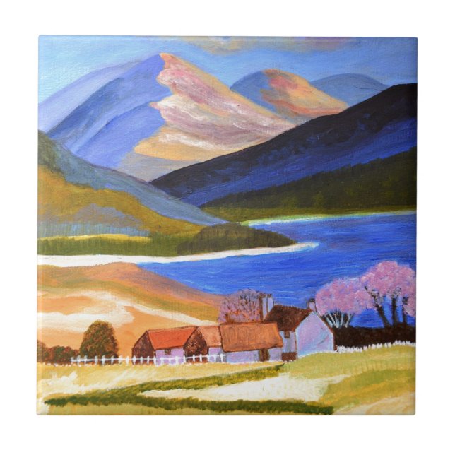 Azulejo De Cerámica Altiplano escocés 2 (Frente)