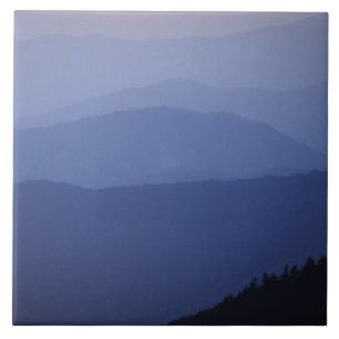 Azulejo De Cerámica Amanecer, Montañas del sur de los Apalaches, Gran