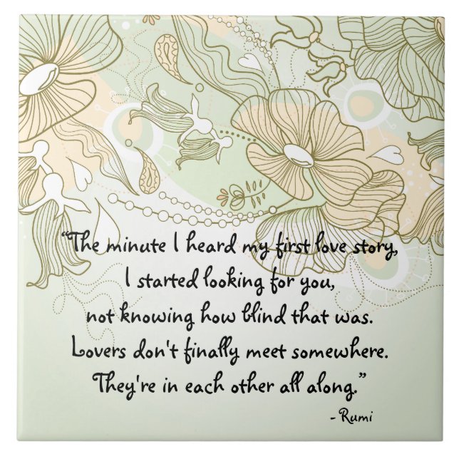 Azulejo De Cerámica Amantes (Frente)