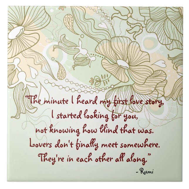 Azulejo De Cerámica Amantes (Frente)