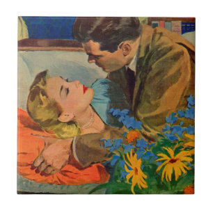 Azulejo De Cerámica Amantes enamorados