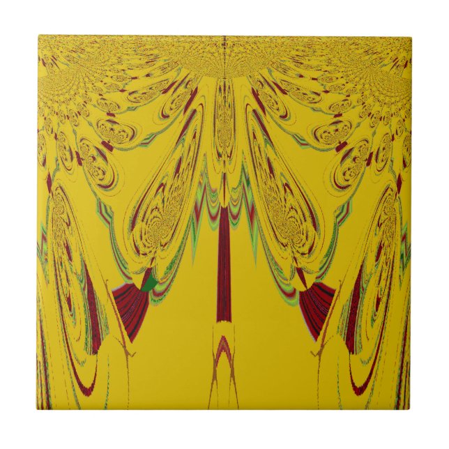 Azulejo De Cerámica Amarillo (Frente)