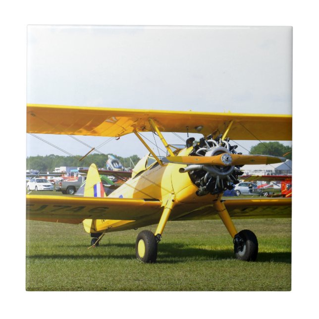 Azulejo De Cerámica Amarillo clásico (Frente)