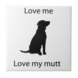Azulejo De Cerámica Ámeme amor mi mutt