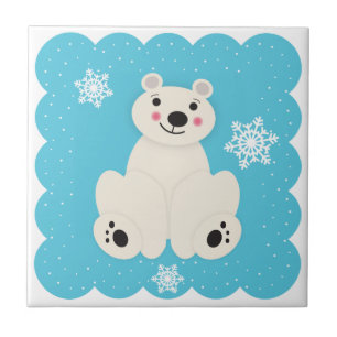 Azulejo De Cerámica Amigo Polar