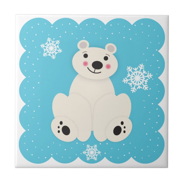 Azulejo De Cerámica Amigo Polar (Frente)