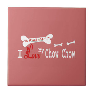 Azulejo De Cerámica Amo Mi Chow Chow
