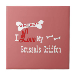 Azulejo De Cerámica Amo Mi Griffon De Bruselas