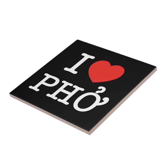 Azulejo De Cerámica Amo (Quiero) Pho (Lado)