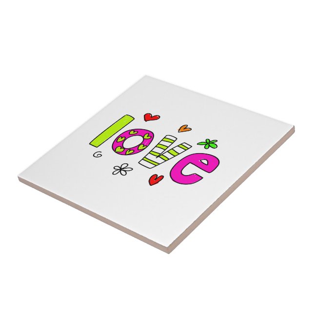 Azulejo De Cerámica Amor (Lado)