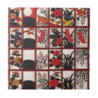 Azulejo De Cerámica Amor de Hanafuda