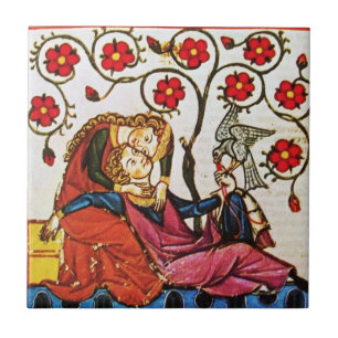 Azulejo De Cerámica AMOR ETÉRNO, blanco