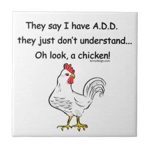 Azulejo De Cerámica AÑADA el humor del pollo