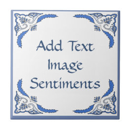 Azulejo De Cerámica Añadir mosaico de texto, aspecto holandés, persona