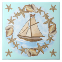 Anciano Mariner velero Tile