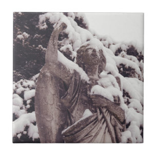 Azulejo De Cerámica Ángel de invierno