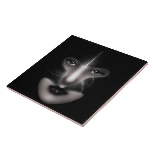 Azulejo De Cerámica Angel Eyes Fractal Art Tiles (Lado)