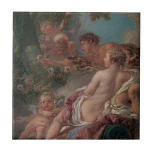 Azulejo De Cerámica Angélica y Medoro