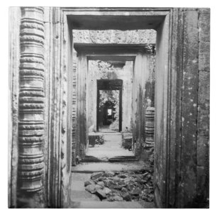 Azulejo De Cerámica Angkor Camboya, puertas Preah Khan