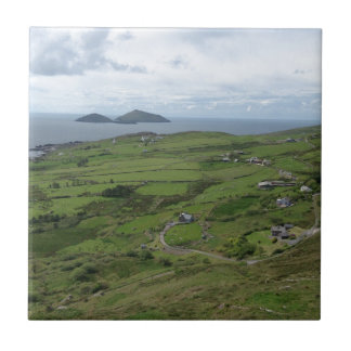 Azulejo De Cerámica Anillo de la vista al mar del irlandés de Kerry
