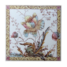 Azulejo De Cerámica Antigüedad Transferware de la reproducción VT0014