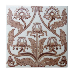 Azulejo De Cerámica Antigüedad Transferware de la reproducción VT002