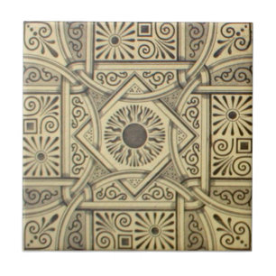 Azulejo De Cerámica Antigüedad Transferware de la reproducción VT002