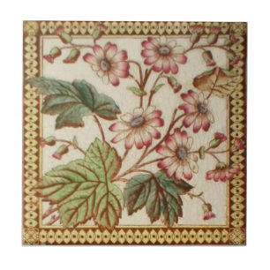 Azulejo De Cerámica Antigüedad Transferware de la reproducción VT002