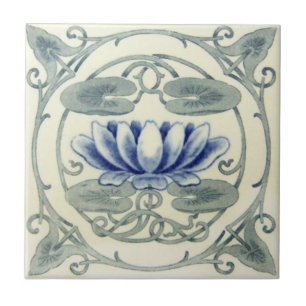 Azulejo De Cerámica Antigüedad Transferware de la reproducción VT006