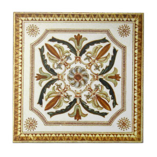 Azulejo De Cerámica Antigüedad Transferware de la reproducción VT007