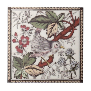 Azulejo De Cerámica Antigüedad Transferware de la reproducción VT008