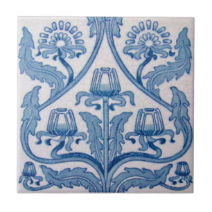 Azulejo De Cerámica Antigüedad Transferware de la reproducción VT008