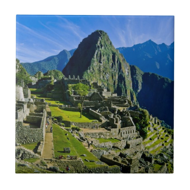 Azulejo De Cerámica Antiguo Machu Picchu, último refugio del 2 (Frente)