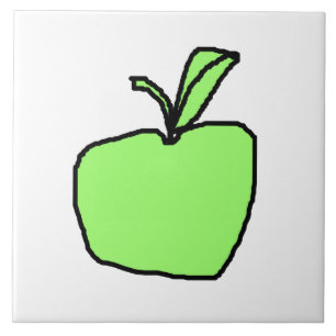 Azulejo De Cerámica Apple verde