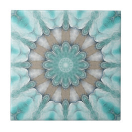 Azulejo De Cerámica Aqua Geometric Floral Beach Star Bathroom Tile