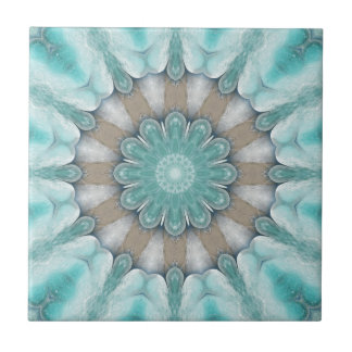 Azulejo De Cerámica Aqua Geometric Floral Beach Star Bathroom Tile