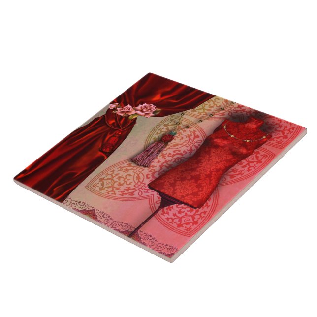 Azulejo De Cerámica Arabesque del Victorian, OFELIA - Gothique (Lado)