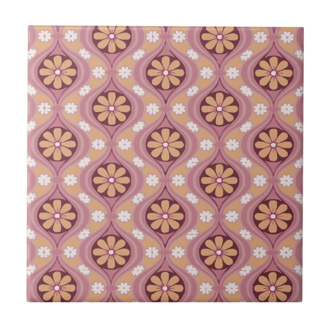 Azulejo De Cerámica Arabesque retro (Frente)