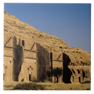 Azulejo De Cerámica Arabia Saudita, sitio de Madain Saleh, antiguo 2