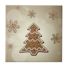 Azulejo De Cerámica Árbol de Navidad Gingbread