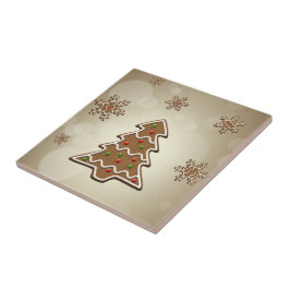Azulejo De Cerámica Árbol de Navidad Gingbread