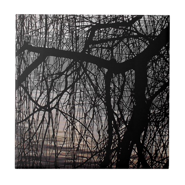 AZULEJO DE CERÁMICA ÁRBOLES SALVAJES (Frente)