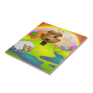 Azulejo De Cerámica Arca de Noahs