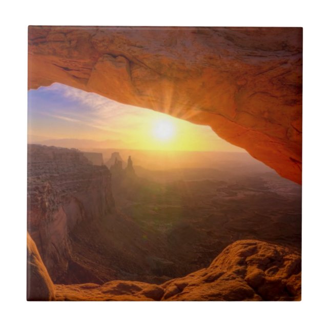 Azulejo De Cerámica Arco del Mesa, parque nacional de Canyonlands (Frente)