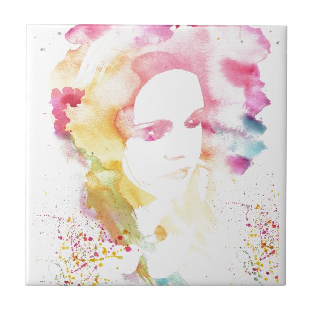 Azulejo De Cerámica Arco iris Raquel (Frente)